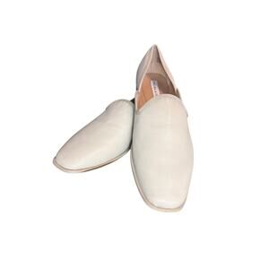 Chelsea and Violet Beige Slip On Loafers Flats Size 10 Minimalist Faux Leather